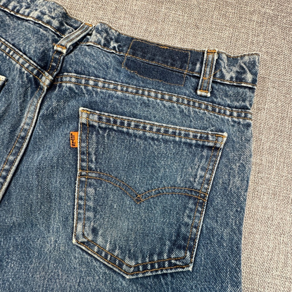 Vintage Levi's 515 Jeans Mens 34x34 (Fits as 33x29) Orange Tab Acid Wash 90s USA